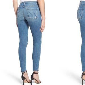 MOTHER The Looker Frayed Hem Jeans Size 29